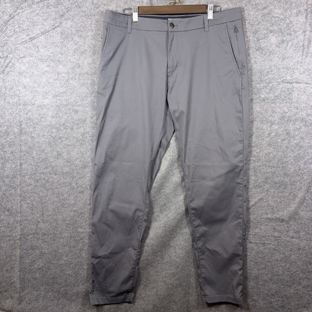 Bird Dogs Stretch‎ Khaki Pants Mens 36x31 Gray Unlined Zip Pockets - SIZE NOTE